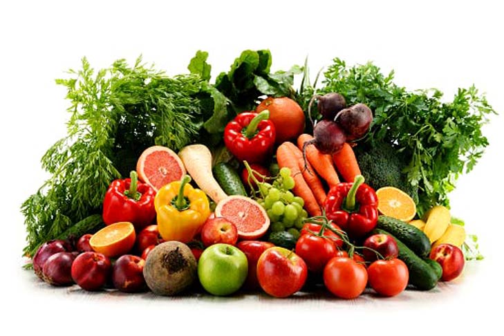 Fruits and Vegetables: golden retriever