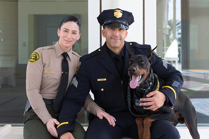 Uniformed Service K-9: “Duke,” a Doberman Pinscher handled by Detective Sergeant Ed Soares of Menlo Park, California.