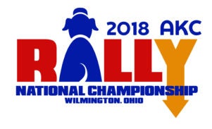 2018 AKC Rally National Championship logo Wilmington OH