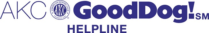 AKC GoodDog Helpline logo.