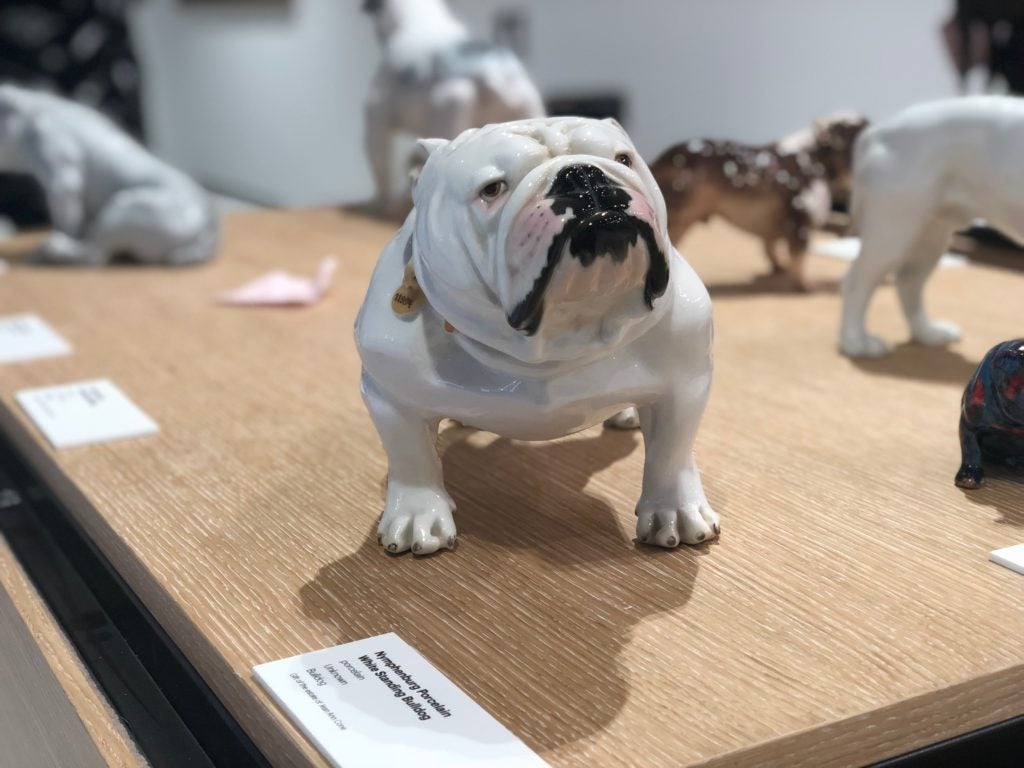 Porcelain Bulldog at The Museum of the Dog